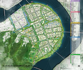 庞公EBD概念规划和城市总体设计总平面