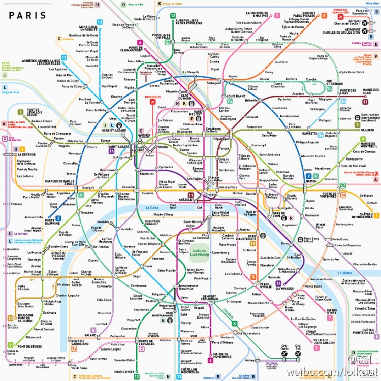 博海拾贝:世界标准化地铁线路图 - 城市规划微博日报 - 城市规划论坛 (CAUP.NET)