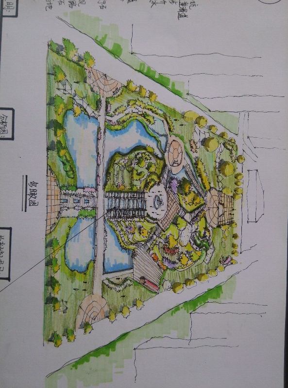 城市绿地规划设计图展示