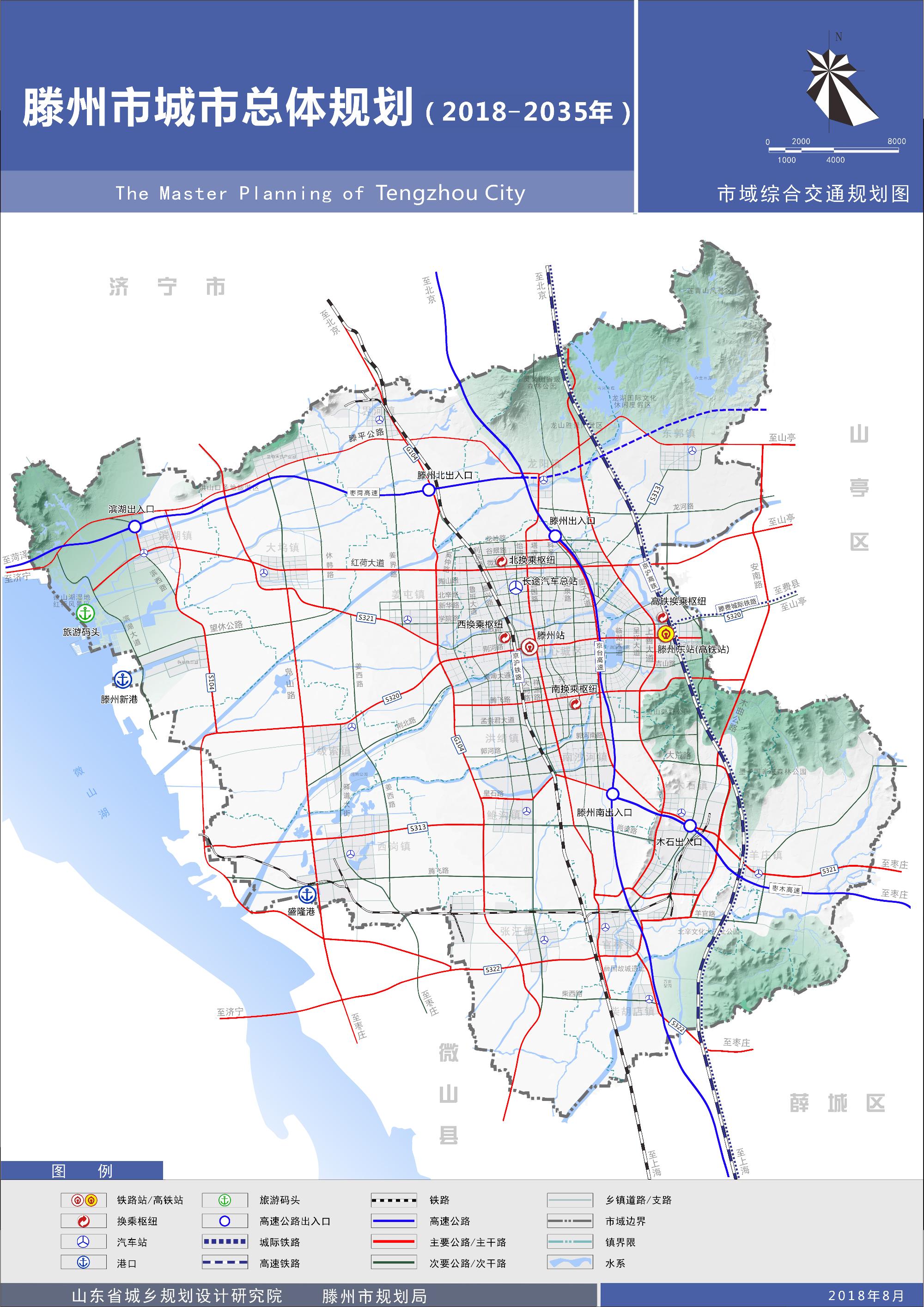 《滕州市城市总体规划(2018-2035年)》(草案)公示