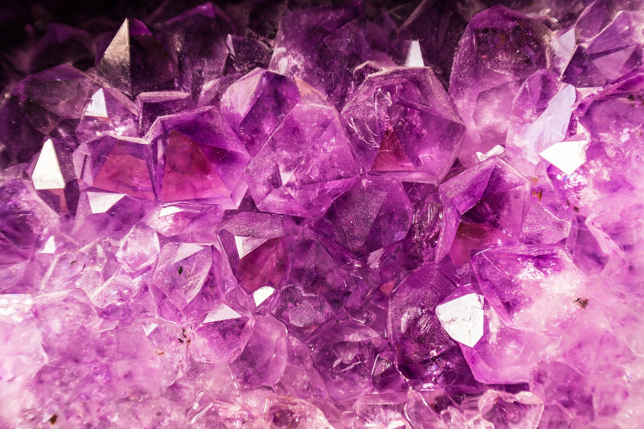 紫水晶宝石原材料石